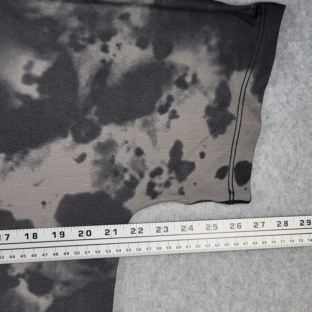 Nike Yoga Top Dri-FIT Allover Print Short-Sleeve Gridiron DX0922-015 Mens Medium - Picture 4 of 9